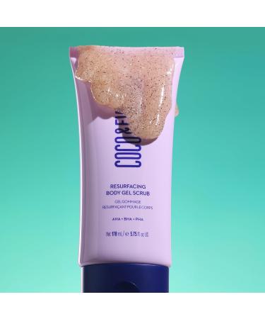 Coco & Eve Resurfacing Body Gel Scrub | Exfoliating AHA BHA Scrub for Smoothing Brightening & Pre-Tan Prep Ideal for Dry Textured & Sensitive Skin - 5.75 fl oz - Buy Online on SooperMarket.com