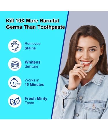 MySmile Retainer Cleaner - 120 Denture Cleaning Tablets | Remove Odors & Stains from Aligners & Mouth Guards - Orange Flavor - Buy Online on SooperMarket.com