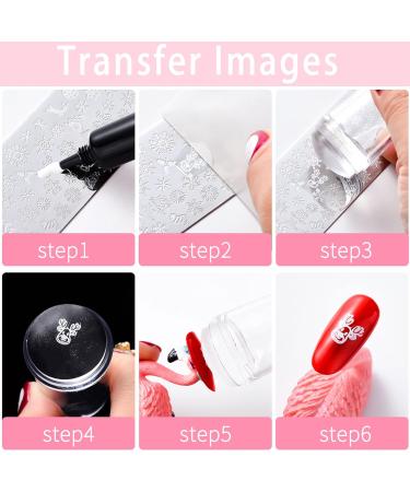 NICENEEDED Silicone French Tip Nail Stamper Kit for DIY Manicures | Clear Soft Stamping Tools for Home or Salon Use - Buy Online on SooperMarket.com