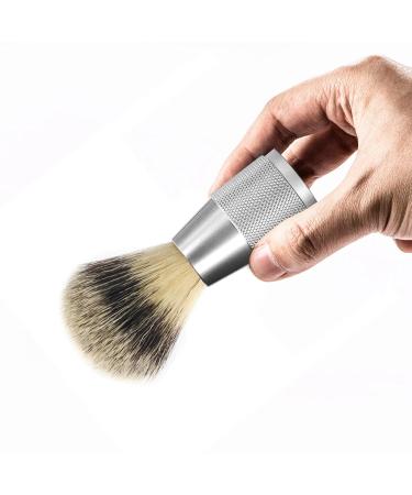Magidaal 4.3 Inch Hair Shaving Brush - Soft Nylon Bristles Metal Handle Salon Quality Facial Cleaning Tool - Buy Online on SooperMarket.com