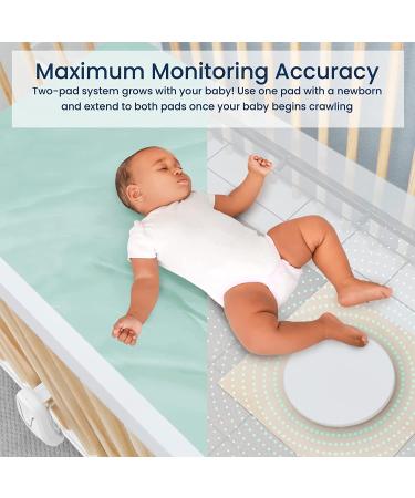 Babysense 7 Under-Mattress Baby Monitor - Real Time Movement Tracking & Monitoring | Non-Contact Monitor with 2 Sensor Pads for Full Crib Coverage | Safe Sleep Solution - No Wearables or WiFi - Buy Online on SooperMarket.com