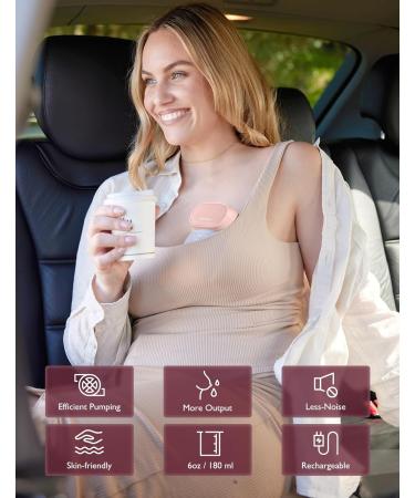 MomcoZy S9 Portable Electric Milk Pump | Free-Handed & Long Battery Life | 2 Modes & 9 Levels | 24mm Pink - Best for Moms - Buy Online on SooperMarket.com