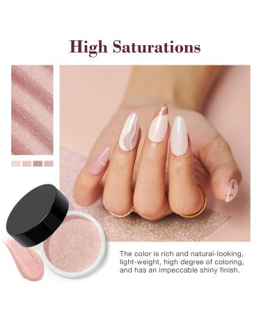 AZUREBEAUTY Dip Powder Nail Kit - 4 Colors All Season Nude Glitter | DIY French Manicure & Salon Quality Nail Art at Home - Buy Online on SooperMarket.com