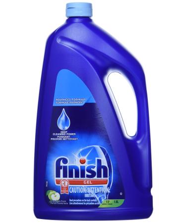 Finish Gel Dishwasher Detergent 2 in 1 Green Apple 1.6L Green Apple 1.6 l (Pack of 1)