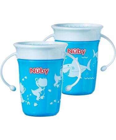 Nuby Sipeez 360 Degree Wonder Mini Cups Assorted colors 2 Count (Pack of 1) Mini Blue/Red - Buy Online on SooperMarket.com