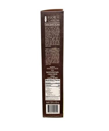 Matiz Flor de Garum - Premium Spanish Fish Sauce - 100ml (3.38 fl oz) - Pack of 1 - Buy Online on SooperMarket.com