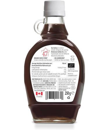 47 North Canadian Organic Single Source Maple Sryup Grade A Very Dark 250g Strong in taste and so perfect for baking glazing for hearty meat barbeque and also in the c - Buy Online on SooperMarket.com