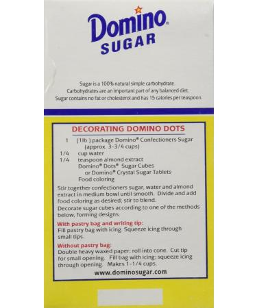 Domino Sugar Cubes Dots 1lb - Pack of 4 Boxes, 4 Pounds Total - Buy Online on SooperMarket.com