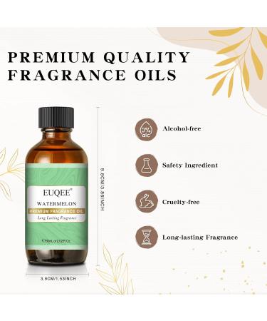 Premium Watermelon Fragrance Oil 60ml - Aromatherapy Essential Oil for Diffusers & DIY Candle Making - Buy Online on SooperMarket.com