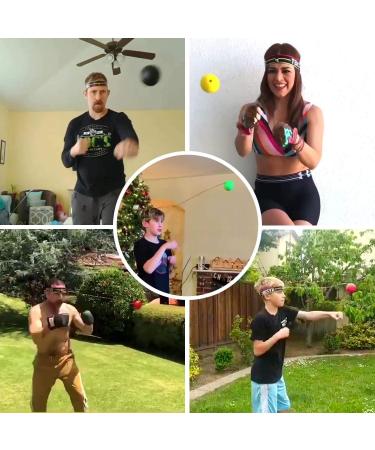 TEKXYZ Boxing Reflex Ball Set - 3 Difficulty Levels | Headband Included | Improve Reaction Speed, Agility, and Hand-Eye Coordination - Buy Online on SooperMarket.com