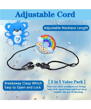 2 Pack Chew Toys for Autistic Children | Oral Motor Chewing Teether for ADHD - Blue - Buy Online on SooperMarket.com