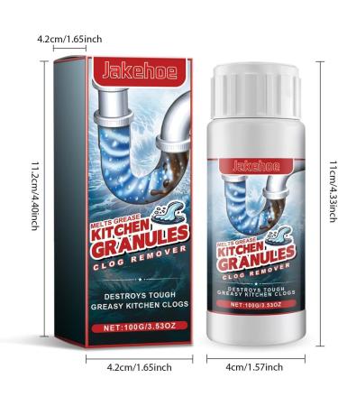 Kitchen Granules Drain Clog Remover and Cleaner Unclogs blockage from Grease or Cooking Oil - Buy Online on SooperMarket.com