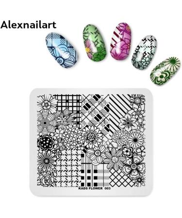 Nail Stamping Plate Set of 5 - Flower & Parrot Nail Art Templates | Perfect for Creative Designs! - Buy Online on SooperMarket.com