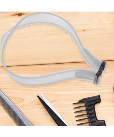 puzzlegame Neckline Templates for Shaving Hair Trimming Tool - Adjustable Curved Silicone Haircut Bands for Hair Salons and Home Gray - Buy Online on SooperMarket.com
