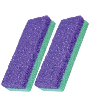 Karlash Professional Pedicure Foot Pumice Stone for Feet Skin Callus Remover and Scrubber for Dead Skins 2 Sided (Pack of 2)
