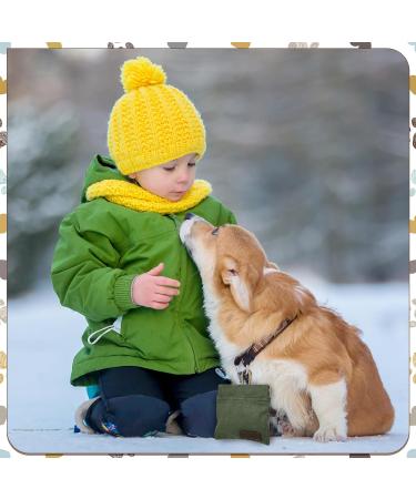 Portable Dog Training Treat Bags - Hands-Free Snack Dispenser for Dogs (2 Pack Green & Brown) - International Shipping Available - Buy Online on SooperMarket.com