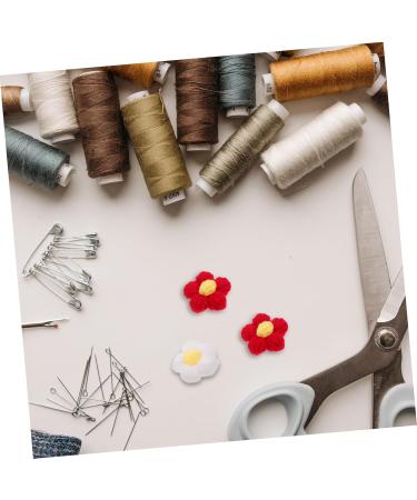 KALLORY 20 Pcs Hairpin Accessories Hair Barrettes Sew on Yarn Flower Yarn Embellishments Headdress DIY Props - Buy Online on SooperMarket.com