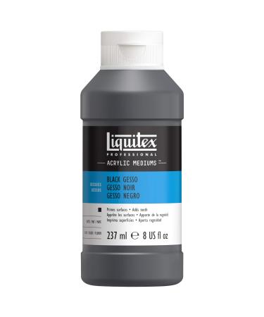 Liquitex Professional Gesso Surface Prep Medium  237ml (8-oz)  Black 8-oz Black