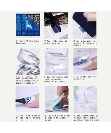 RUNRAYAY 12pcs Retro Theme Nail Stamping Plate Kit - Flower, Snake, Butterfly Patterns for Thanksgiving & Christmas Nail Design - DIY Print Manicure Salon - Buy Online on SooperMarket.com