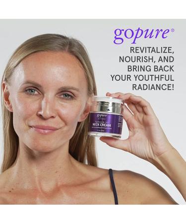 goPure Neck Cream with Repair Complex - Pro-Active Lift Neck Firming Cream - 1.7 oz - Tighten & Smooth Neck Wrinkles - Buy Online on SooperMarket.com