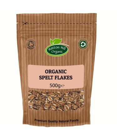 Organic Spelt Flakes 500g by Hatton Hill Organic