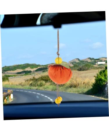 Cabilock Persimmon Sachet Chinese Style Blessing Bags Feng Shui Car Accessories Decor Face Powder Fine Orange 13X3CM - Buy Online on SooperMarket.com