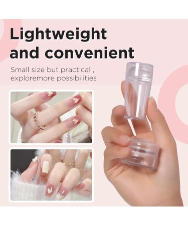 Greoer French Tip Stamper Kit 2 Pieces Clear Nail Art Jelly Stamper with 2 Pieces Scrapers Long Short Soft Silicone Jelly Stamper for Nails French Nail Line Tools for French Manicure DIY Salon - Buy Online on SooperMarket.com