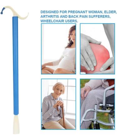S Shaped Hook Stick Long Handle Mobility Disability Aid Dressing Stick Wheelchair Users for Pregnant Woman - Buy Online on SooperMarket.com