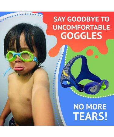 Frogglez Anti-Fog Kids Swimming Goggles | Ages 3-10 | Recommended by Olympic Swimmers | Premium Strap | Blue Frog - Buy Online on SooperMarket.com