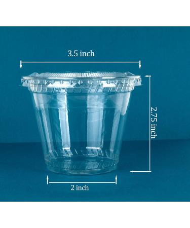 GOLDEN APPLE 9oz Clear Plastic Cups with Flat Lids - 30 Sets | No Hole, Disposable Drinkware - Buy Online on SooperMarket.com