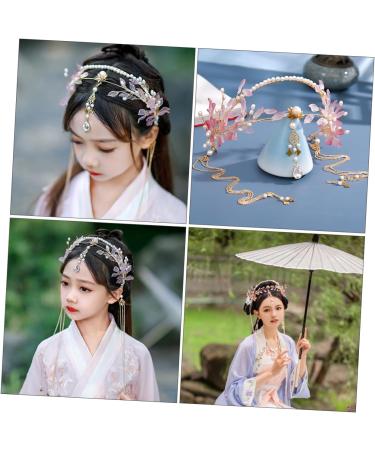 FOYTOKI 1pc Ancient Style Hair Crown Headdress Long Tassel Hair Accessory Vintage Hanfu Hair Accessory Chinese Traditional Hair Accessory Long Tassel Headdress Chinese Style Headband - Buy Online on SooperMarket.com