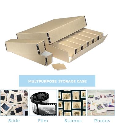 Lineco Archival Slide Storage Box 15.5x11.5x3 - Holds 840 Slides - Tan - 1 Pack - Buy Online on SooperMarket.com