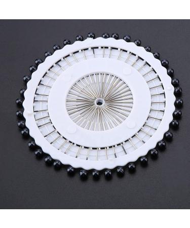 Round Pearl Head Straight Hijab Pins Set - 40 Pcs Black Safety Scarf Pins for Women & Girls - Buy Online on SooperMarket.com