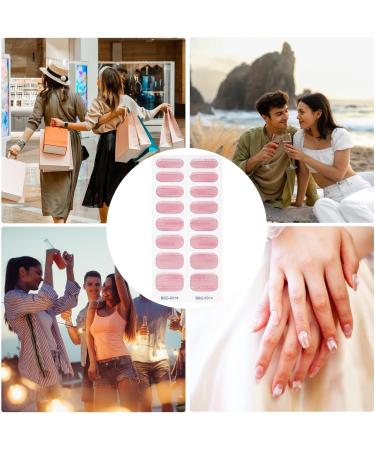 Semi Cured Nail Polish Stickers | Natural Gloss Gel Nail Strips Full Nail Wraps for Women Nails Art Adhesive Nail Polish Strips Salon-Quality Easy to Apply Long-Lasting Vibrant - Buy Online on SooperMarket.com