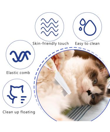 Blmhtwo 2-Piece Flea Comb for Cats & Dogs - Professional Fine-Toothed Pet Care Comb for Flea Tick and Stain Removal - Buy Online on SooperMarket.com