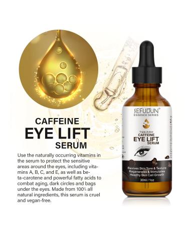 2PC Caffeine Eye Serum + EGCG - Target Dark Circles Puffiness & Fine Lines | Reduces Under Eye Bags & Wrinkles | Shop Now - Buy Online on SooperMarket.com
