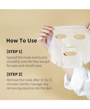 YADAH Daily Green Facial Sheet Mask - Vegan Natto Collagen Eco-Friendly 5-Pack for Enhanced Skin Elasticity - Buy Online on SooperMarket.com