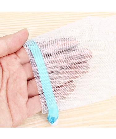100 PCS Exfoliating Mesh Soap Pouch - Soap Saver Drawstring Bags - Random Color - 9*15cm - Buy Online on SooperMarket.com