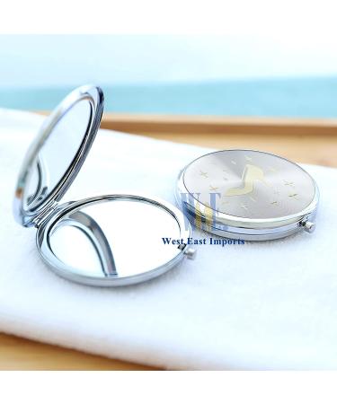 Cinderella High Heel Shoe Compact Mirror Favor 12PCS - Perfect Quinceanera/Sweet 16 Gift (Silver) - Buy Online on SooperMarket.com