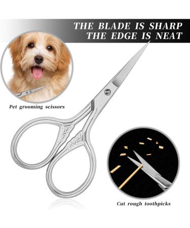 Buy 2 Pieces 9cm Stainless Steel Bartscher Scissors - Professional Eyebrow Nose & Facial Hair Removal | International Shipping Available - Buy Online on SooperMarket.com