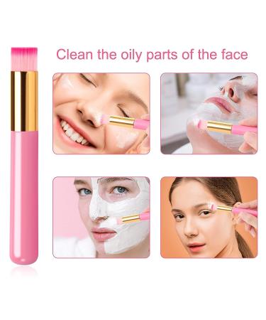 Dming 5-Piece Pink Lash Shampoo Brushes Set for Eyelash Extension and Blackhead Removal - Buy Online on SooperMarket.com