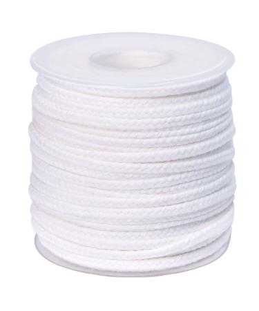 Cotton Candle Wick Wix Spool 200 ft Braided Candle Thread Wick Roll 35 Ply Woven Candle Wicks for Candle Making in Max Dia 3.5 Inch Pillar, Candle Wick Only (No Metal Tabs) 35 Ply Wicks