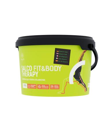 Salco swimming salt Sport Fit & Body-3 kg. Regenerating brine bath "Epsom Complex" with Epsom salt for athletes and sporty people Epsom salt 3 kg (1 Pack)
