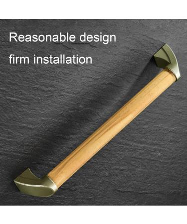Shower Grab Bar Wooden Bathroom Balance Hand Grips Non Slip Safety Handrail 17inch armrest - Buy Online on SooperMarket.com
