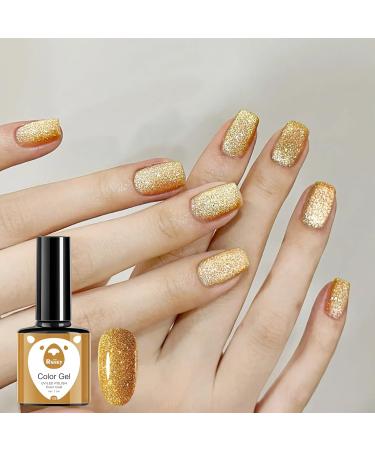 Christmas Gel Nail Polish Set Glitter Red Green Gold Silver 6 Colors Burgundy Dark Red Soak Off LED/UV Lamp Manicure Nail Varnish Sets for Women Nail Art Salon DIY Home - Buy Online on SooperMarket.com