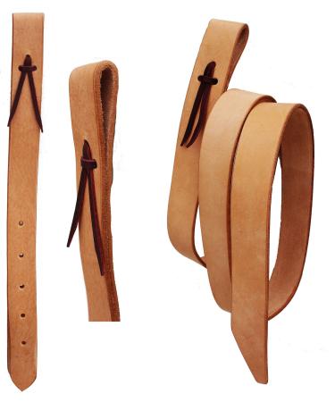 CHALLENGER Horse Horse Amish USA Western Saddle Natural Leather Off Billet & Tie Strap Set 404RT11