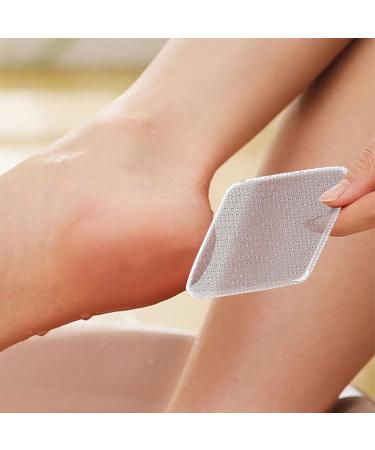 Goowafur Hard Skin Remover for Feet Glass Transparent Foot File | Portable Foot Care Tools User-Friendly Callus Shaver for Wet & Dry Skin Diamond - Buy Online on SooperMarket.com