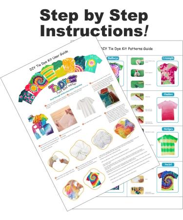 Tie-Dye Kit: 3 Color Fabric Paint Set for DIY Arts & Clothes - Permanent Multi-Color Dyes - Buy Online on SooperMarket.com