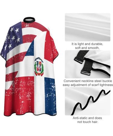 Shop Dominican Flag Barber Cape | Professional Hair Cutting Apron for Kids Perfect for Boys & Girls - Buy Online on SooperMarket.com