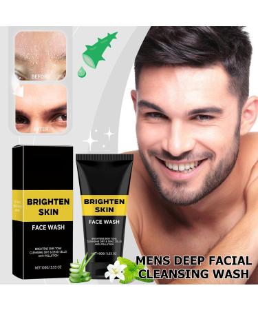 Aloe Vera Mens Face Wash Natural Face Wash with Aloe & Mint Aloe Vera Acne Face Wash Face Wash For Men Exfoliating Face Wash Cream Cleanser For Acne Prone & Oily Skin Face Wash 100g - Buy Online on SooperMarket.com